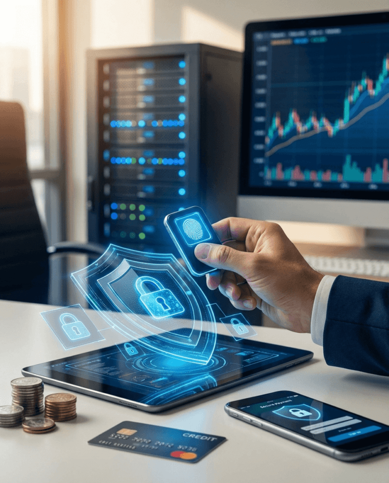 ความปลอดภัย ธุรกรรม Portrait ก พ variation